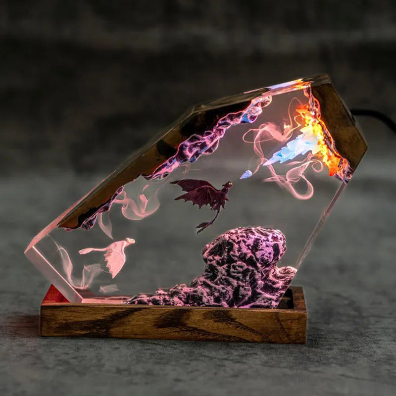 How to Train Your Dragon Resin Lamp